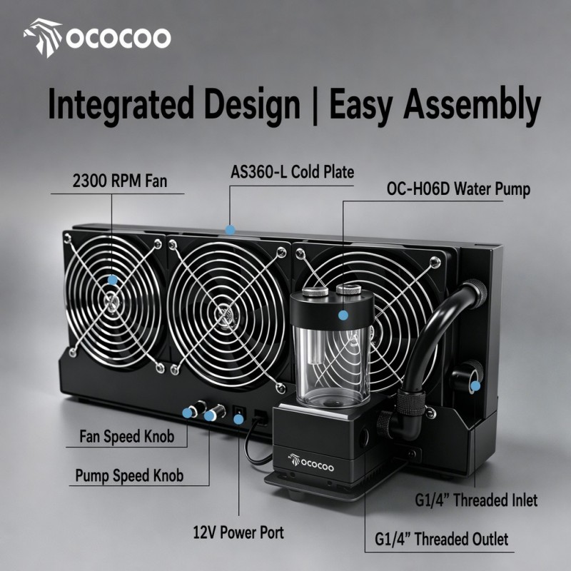 OCOCOO 360mm Harici Radyatör S - External Radiator Water Cooling Kit incelemesi ve fiyatı